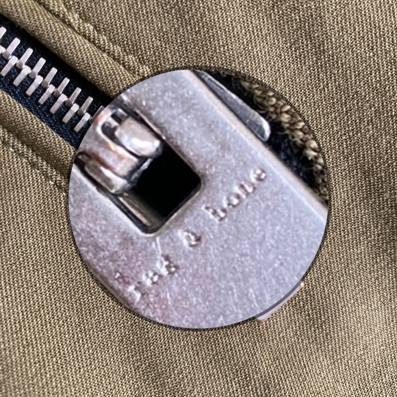 Rag & Bone Simone Sport Green High Rise Slim Fit Pants - Picture 14 of 16